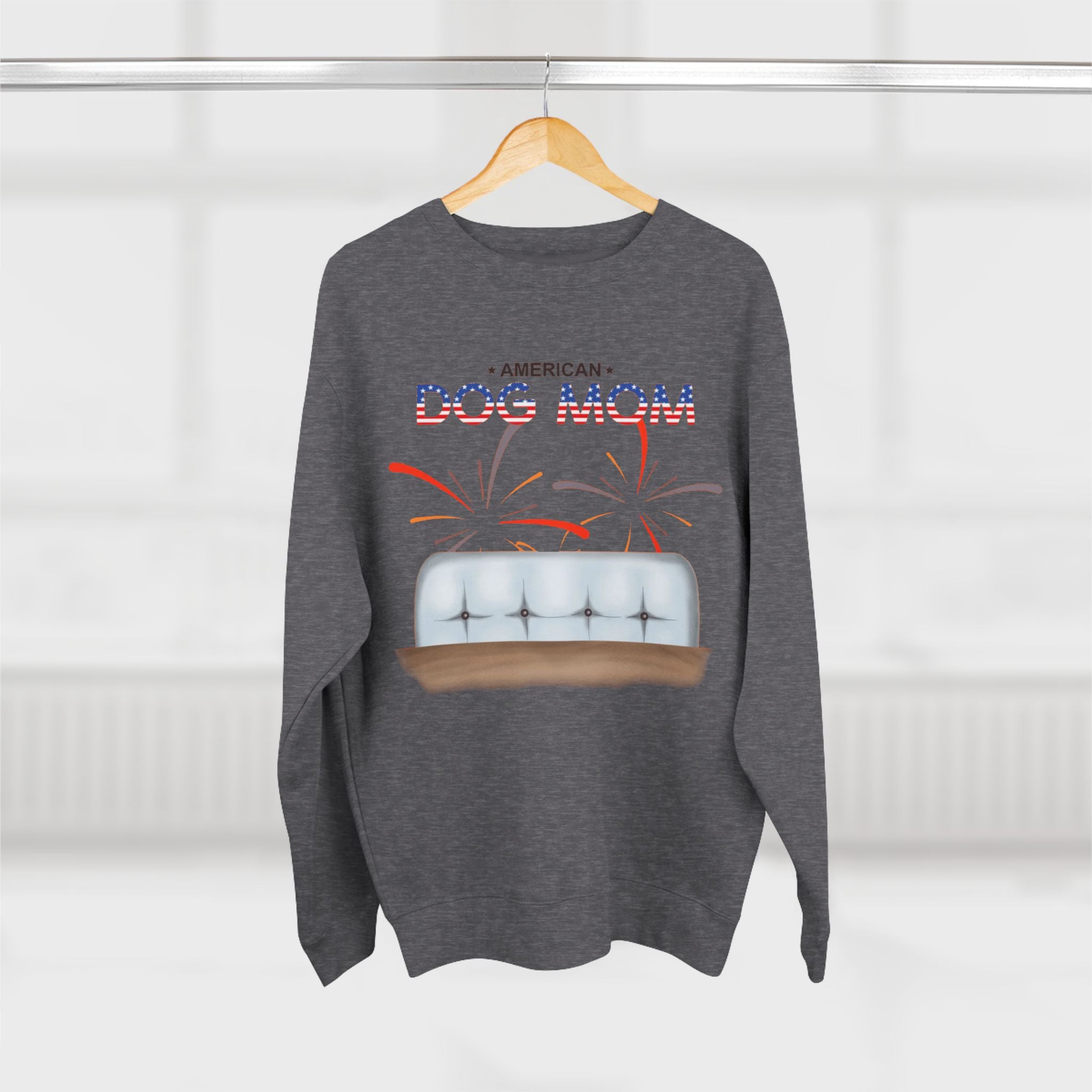 American Dog Mom | Women's Midweight Cotton Tee